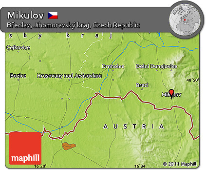 Physical Map of Mikulov