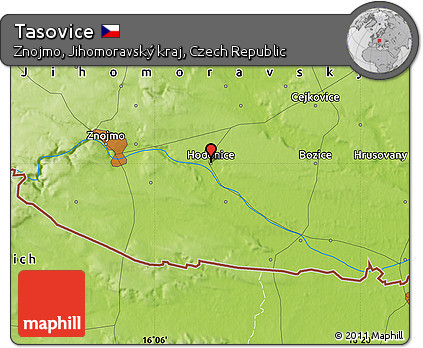 Physical Map of Tasovice