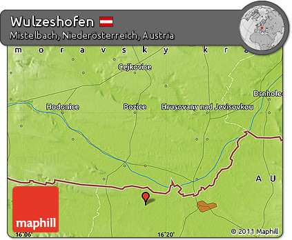 Physical Map of Wulzeshofen