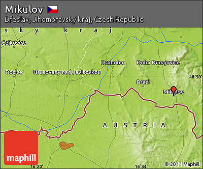 Physical Map of Mikulov