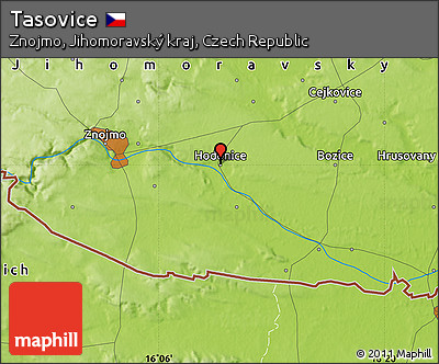 Physical Map of Tasovice
