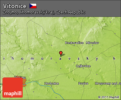 Physical Map of Vítonice