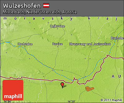 Physical Map of Wulzeshofen