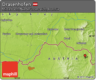 Physical Map of Drasenhofen