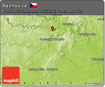 Physical Map of Řeznovice