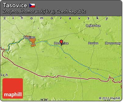 Physical Map of Tasovice