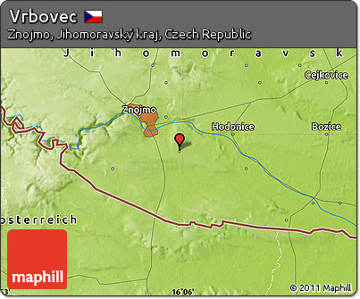 Physical Map of Vrbovec