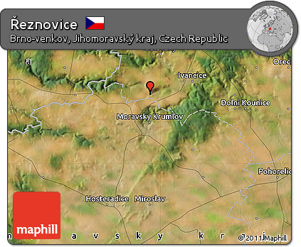 Satellite Map of Řeznovice