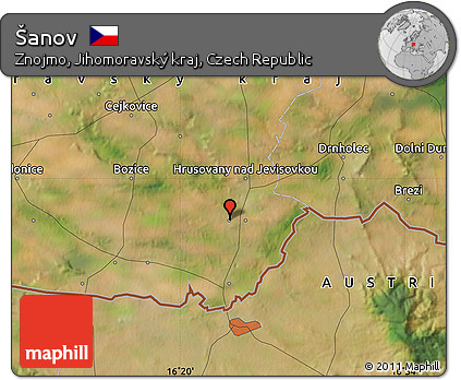 Satellite Map of Šanov