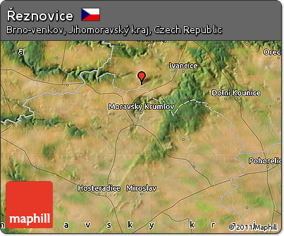 Satellite Map of Řeznovice