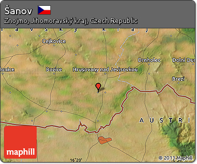 Satellite Map of Šanov