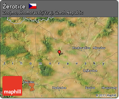 Satellite Map of Žerotice