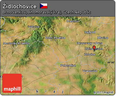 Satellite Map of Židlochovice