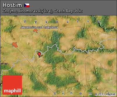 Satellite Map of Hostim