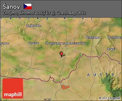Satellite Map of Šanov