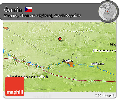 Physical Panoramic Map of Černín