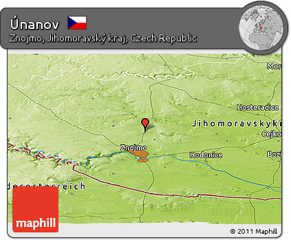 Physical Panoramic Map of Únanov