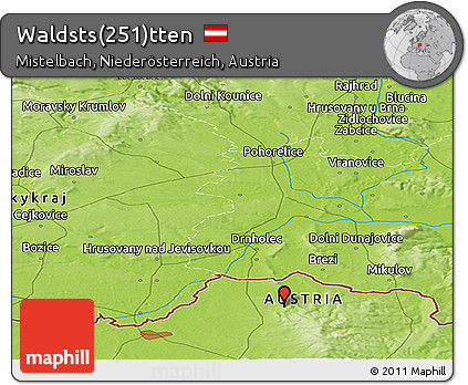 Physical Panoramic Map of Waldsts(251)tten