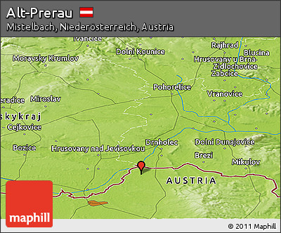 Physical Panoramic Map of Alt-Prerau