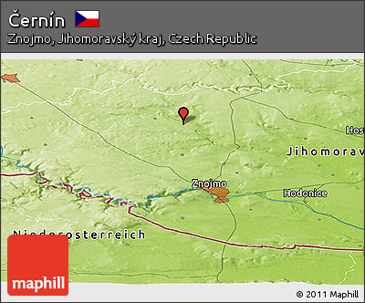 Physical Panoramic Map of Černín