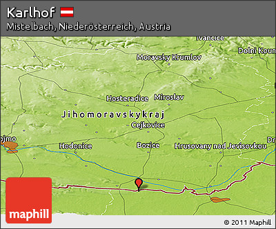 Physical Panoramic Map of Karlhof