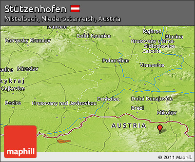 Physical Panoramic Map of Stützenhofen