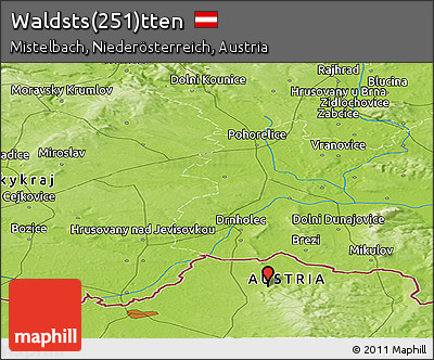 Physical Panoramic Map of Waldsts(251)tten