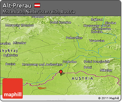 Physical Panoramic Map of Alt-Prerau