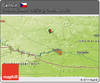 Physical Panoramic Map of Černín