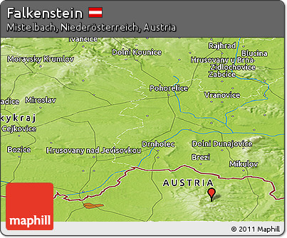Physical Panoramic Map of Falkenstein