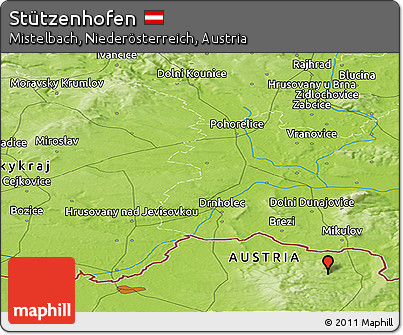 Physical Panoramic Map of Stützenhofen
