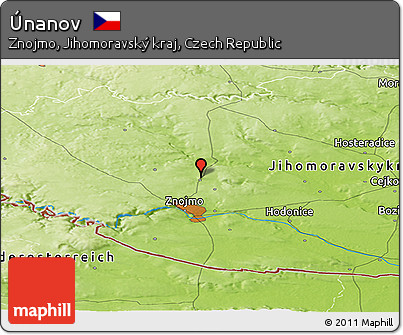 Physical Panoramic Map of Únanov