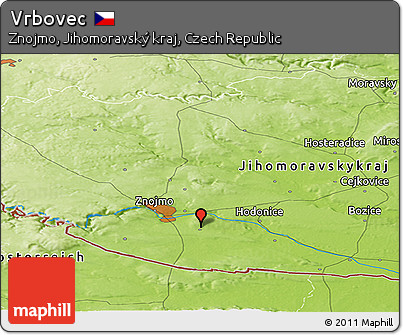 Physical Panoramic Map of Vrbovec