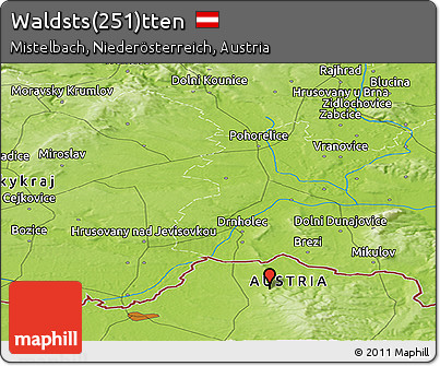 Physical Panoramic Map of Waldsts(251)tten