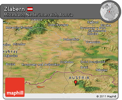 Satellite Panoramic Map of Zlabern
