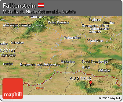 Satellite Panoramic Map of Falkenstein