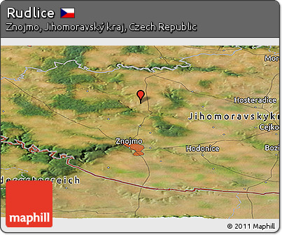 Satellite Panoramic Map of Rudlice