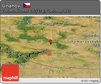 Satellite Panoramic Map of Únanov