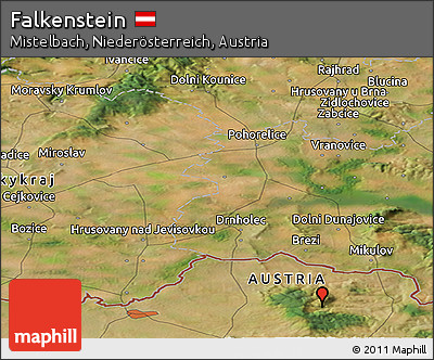 Satellite Panoramic Map of Falkenstein