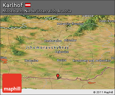 Satellite Panoramic Map of Karlhof