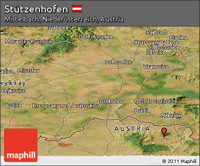 Satellite Panoramic Map of Stützenhofen