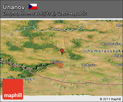 Satellite Panoramic Map of Únanov