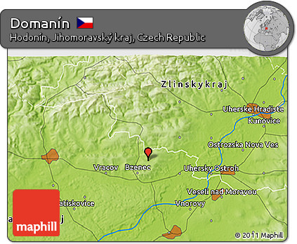 Physical 3D Map of Domanín