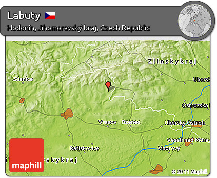 Physical 3D Map of Labuty