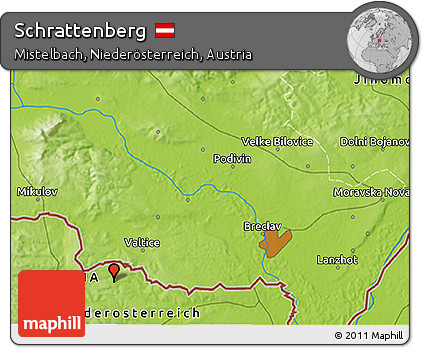 Physical 3D Map of Schrattenberg