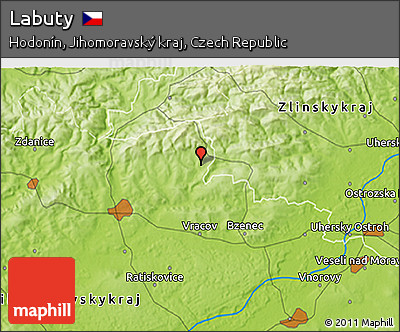 Physical 3D Map of Labuty