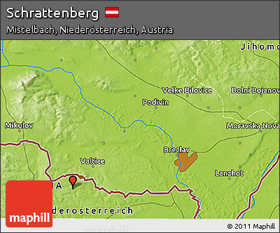 Physical 3D Map of Schrattenberg