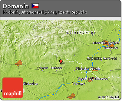 Physical 3D Map of Domanín