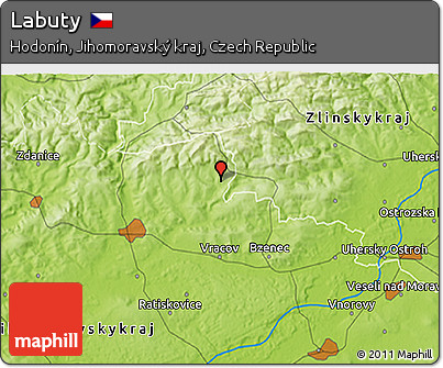 Physical 3D Map of Labuty