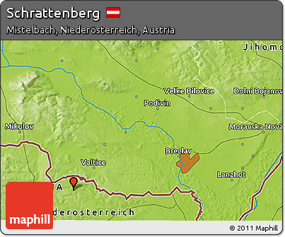 Physical 3D Map of Schrattenberg